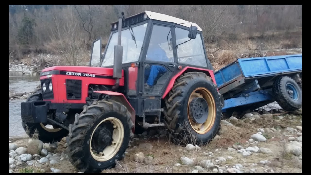 Zetor 7245 - ride to up hill, Tvrdošín