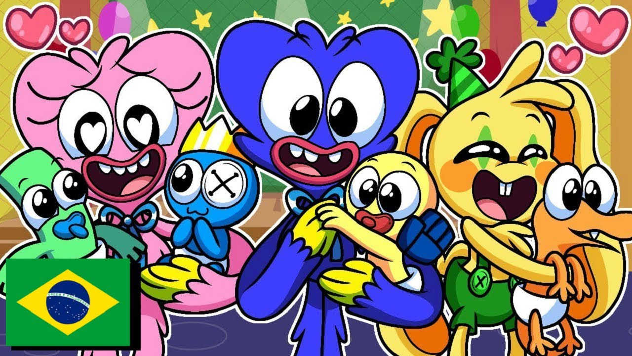 Rainbow Friends Bebês Vs Poppy Playtime 🎤 Melhores Animações de Friday Night Funkin