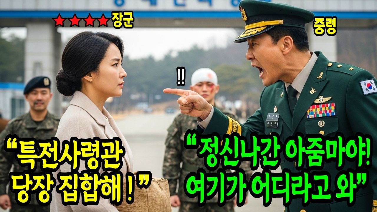 아들 면회 온 최연소 여성 4성장군을 정신 나간 아줌마라 모욕한 악질 중령의 충격적인 최후