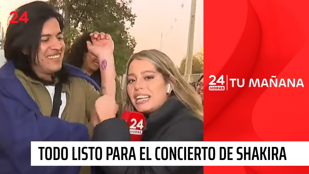 Luis David, de Talca al Estadio Nacional: es el primero en la fila para Shakira | 24 Horas TVN Chile