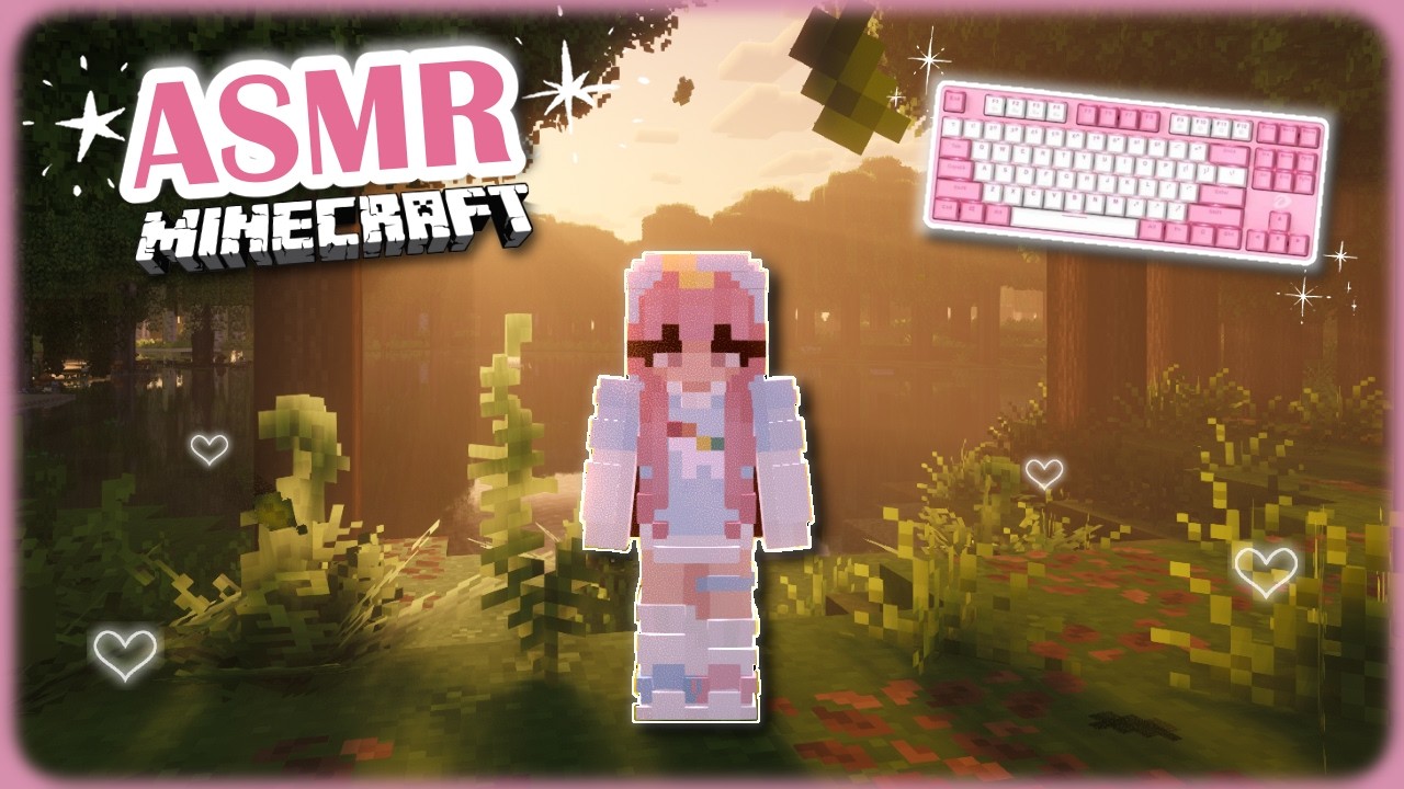 Minecraft ASMR ♡ Starting A New Adventure💕 | Whispered & Keyboard Sounds ✨