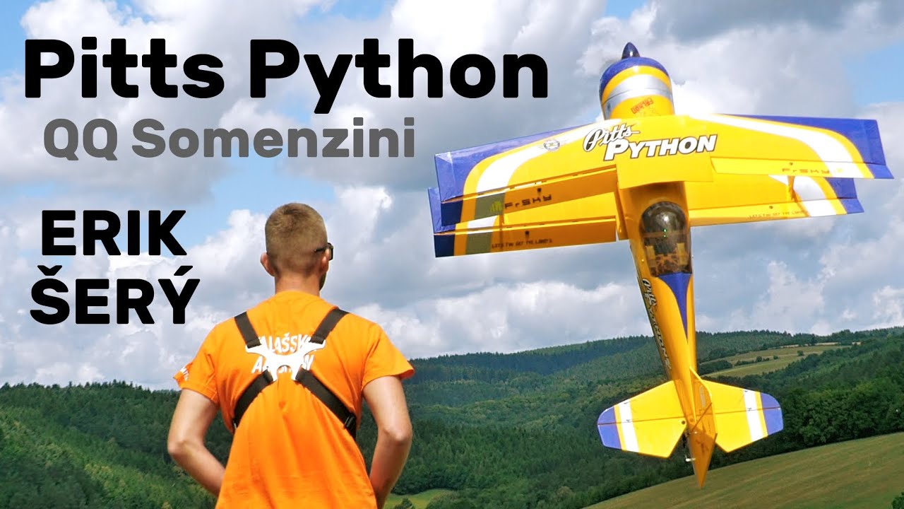 Pitts Python QQ Somenzini | ERIK ŠERÝ | RC aerobatic biplane | 4K | Valašská Air Show 2025