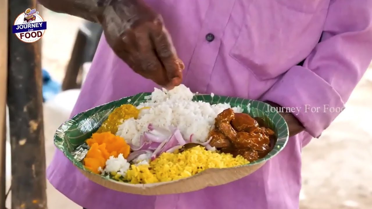 Cheapest RoadSide Unlimited Meals | Indian Street Food | #Journey for food  #Vegmeals #NonVegMeals