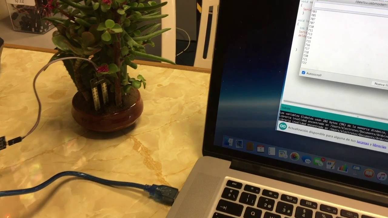 Sensor higr&oacute;metro con Arduino || Medici&oacute;n de humedad del suelo