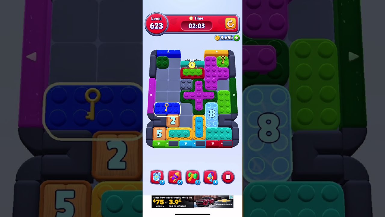 Solve Color Block Jam 623