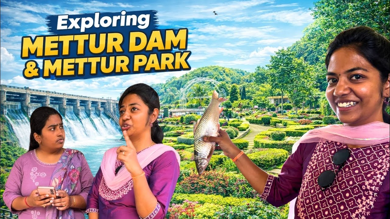 Benchmate#Moms #DayOut ❤️| #Mettur Park |Mesmerizing Mettur Dam View | Tamil Vlog #tour #trip #vlog 