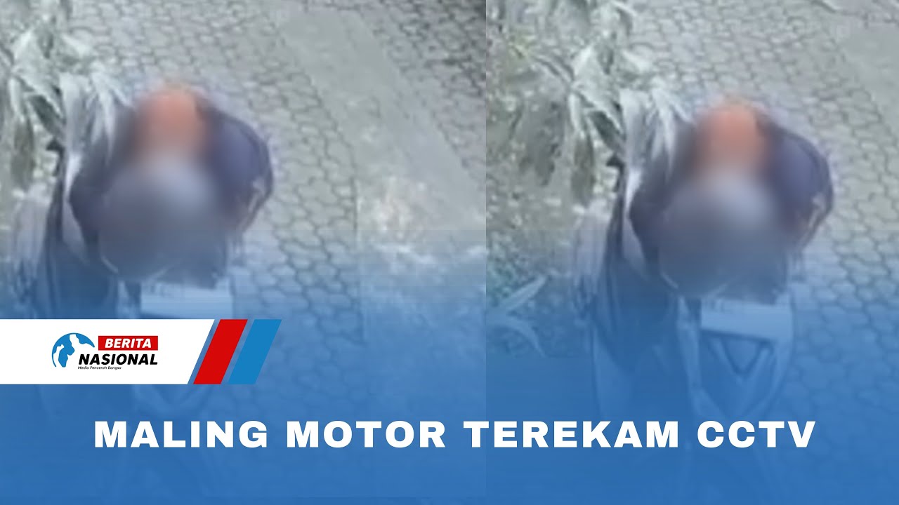 Maling Motor Terekam CCTV