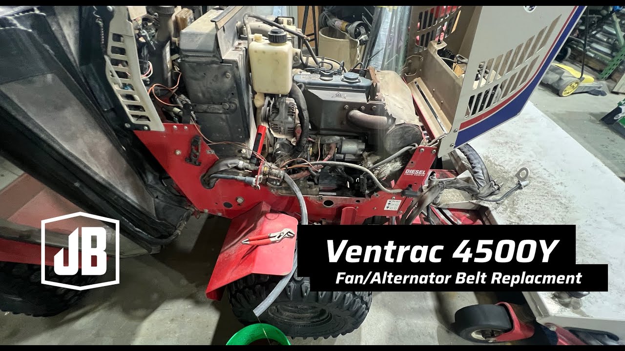 Ventrac 4500Y Fan / Alternator Belt Replacement