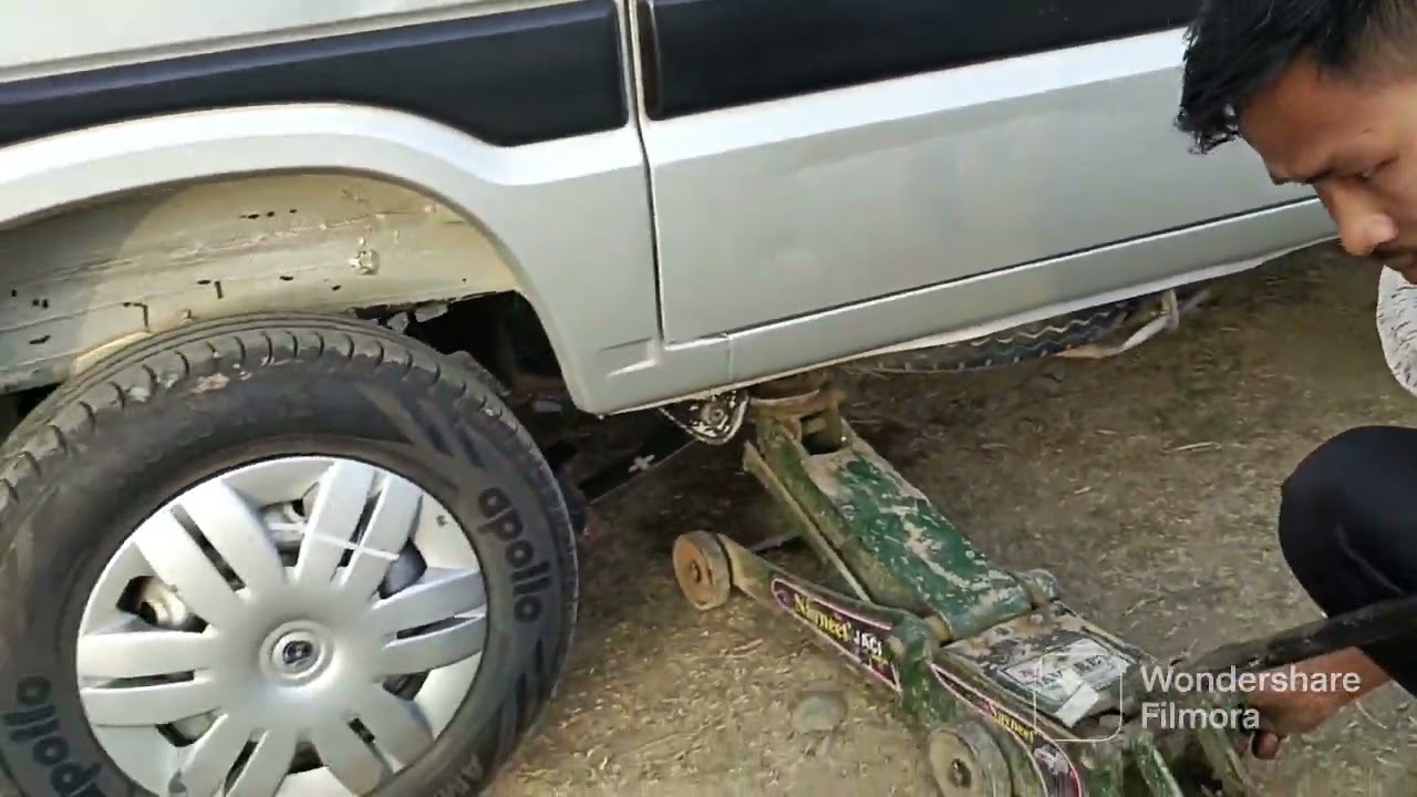 Maruti Omni Van rear spring bussing replacement.
