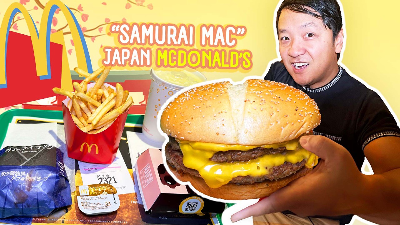 Бургер McDonald’s SAMURAI Mac и 22 блюда ULTRA Luxury Japanese Surf & Turf Kaiseki Dinner в Токио