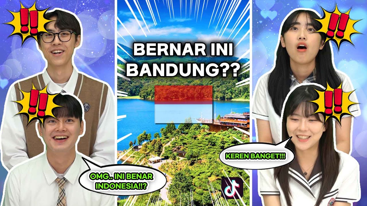 Reaksi Siswa Korea Terkejut dengan Luasnya Kota 'BANDUNG' 😍😍 | Reaction Tiktok Indonesia 🇮🇩🇰🇷