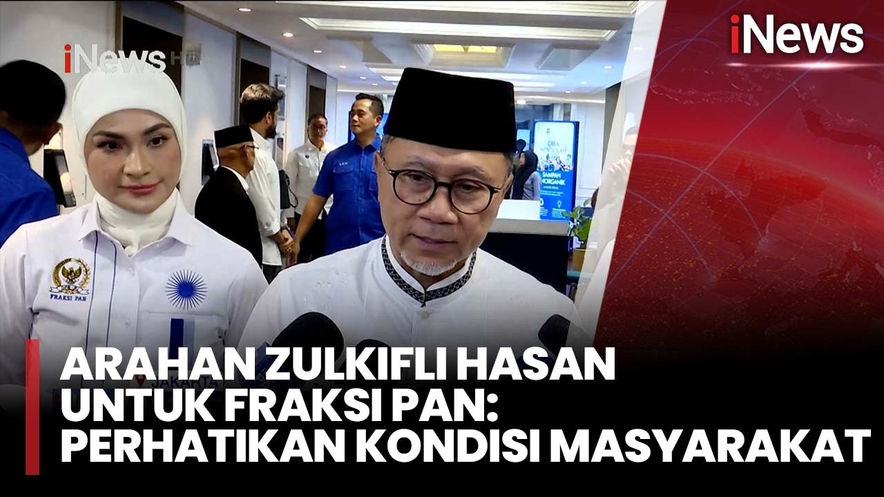 Arahan Zulkifli Hasan untuk Fraksi PAN: Perhatikan Kondisi Masyarakat | iNews Sore 27/2