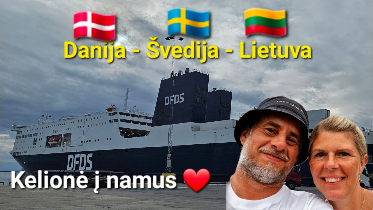 Kelionė į Lietuvą. Copenhaga-Klaipėda.Jūroje labai stipri audra...#travel #dfds #balticsea #sverige