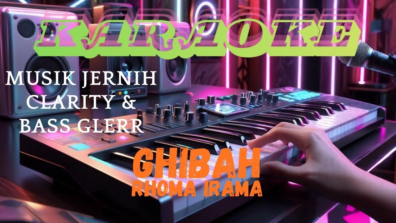 GHIBAH KARAOKE - rhoma irama musik dangdut jernih clarity dan bass glerr