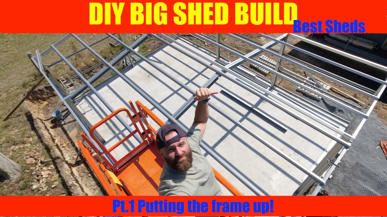 BUILDING MY FIRST BIG SHED pt.1 FRAME