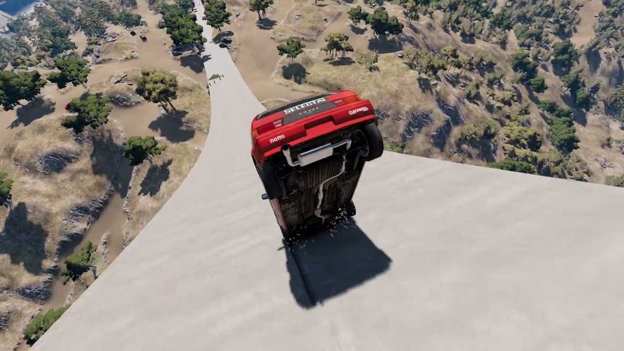 Mega ramp crash BeamNG Drive