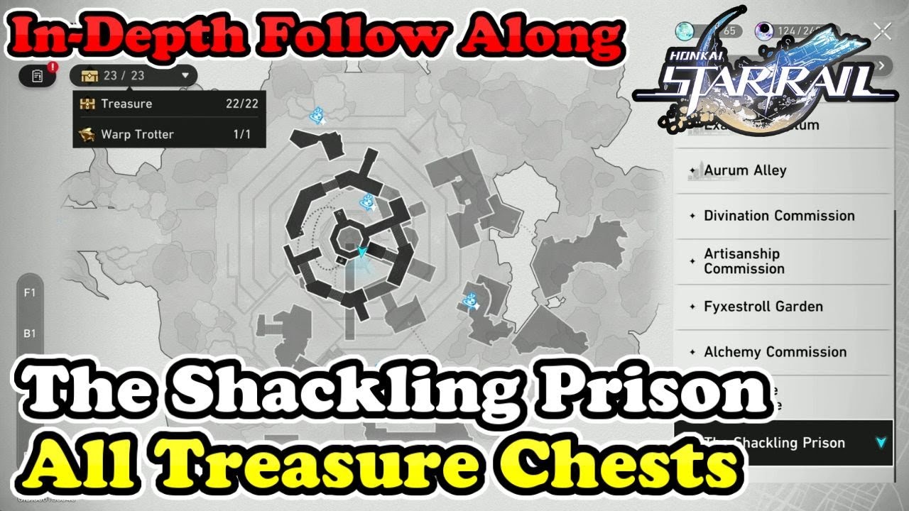 Honkai Star Rail Shackling Prison All Chest Locations (Chests & Warp Trotter & Hexanexus Remake)