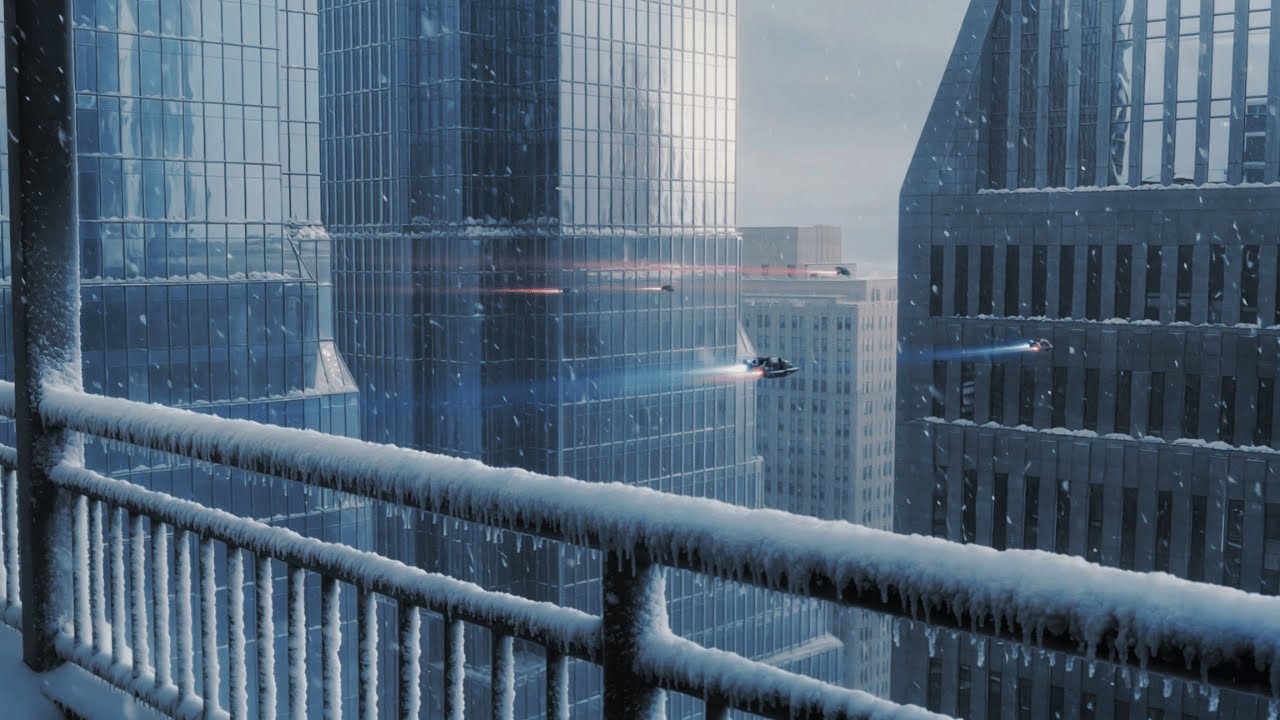 Blade Runner Inspired DARK Synth Ambient – NEW YORK SNOWFALL 2099