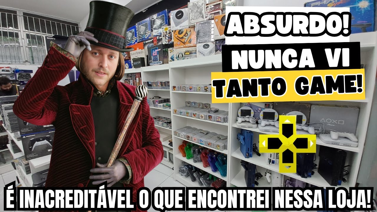 🚨É INACREDITÁVEL o que ENCONTREI nessa LOJA de GAMES ANTIGOS em São Paulo!