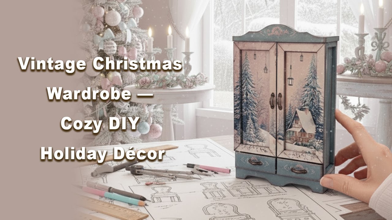 DIY Miniature Wardrobe | Handmade Christmas Decoration Tutorial