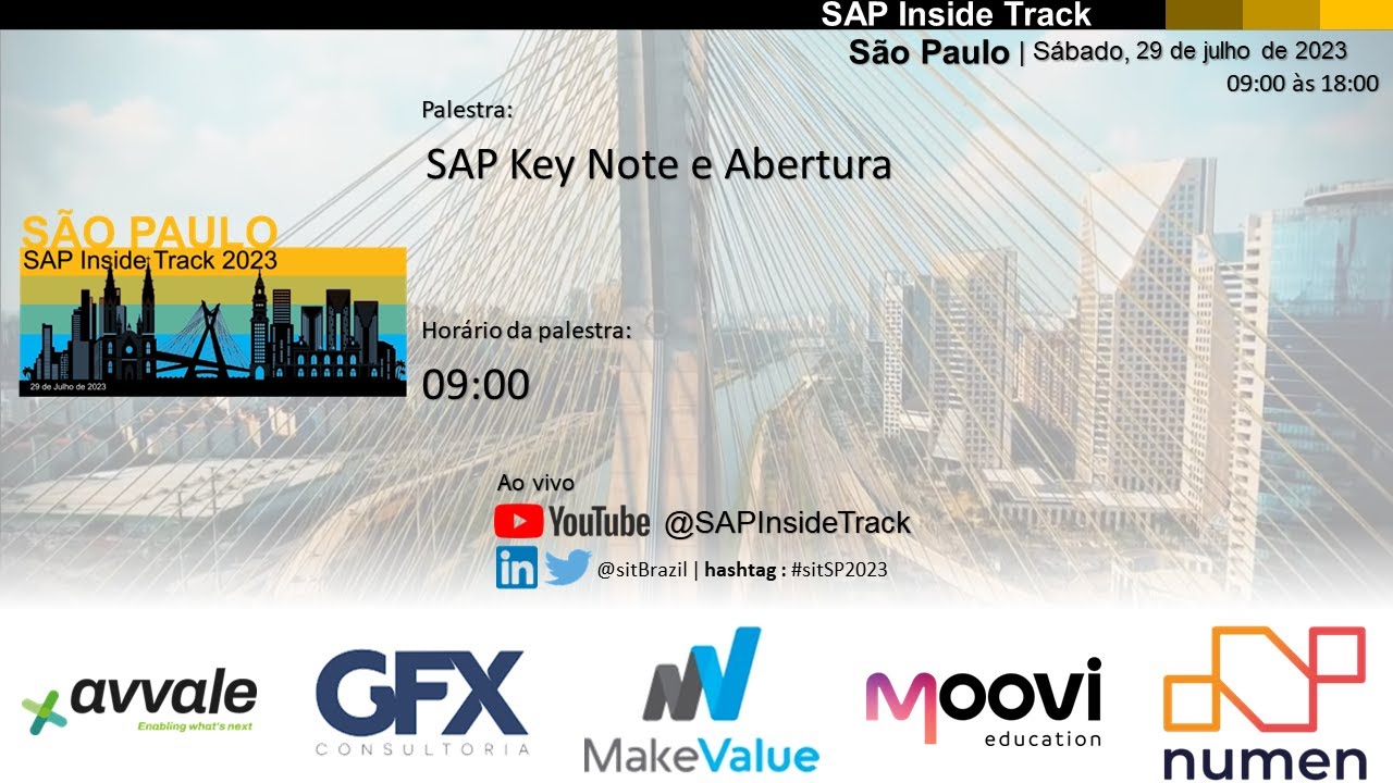 Key Note - SAP Inside Track São Paulo 2023