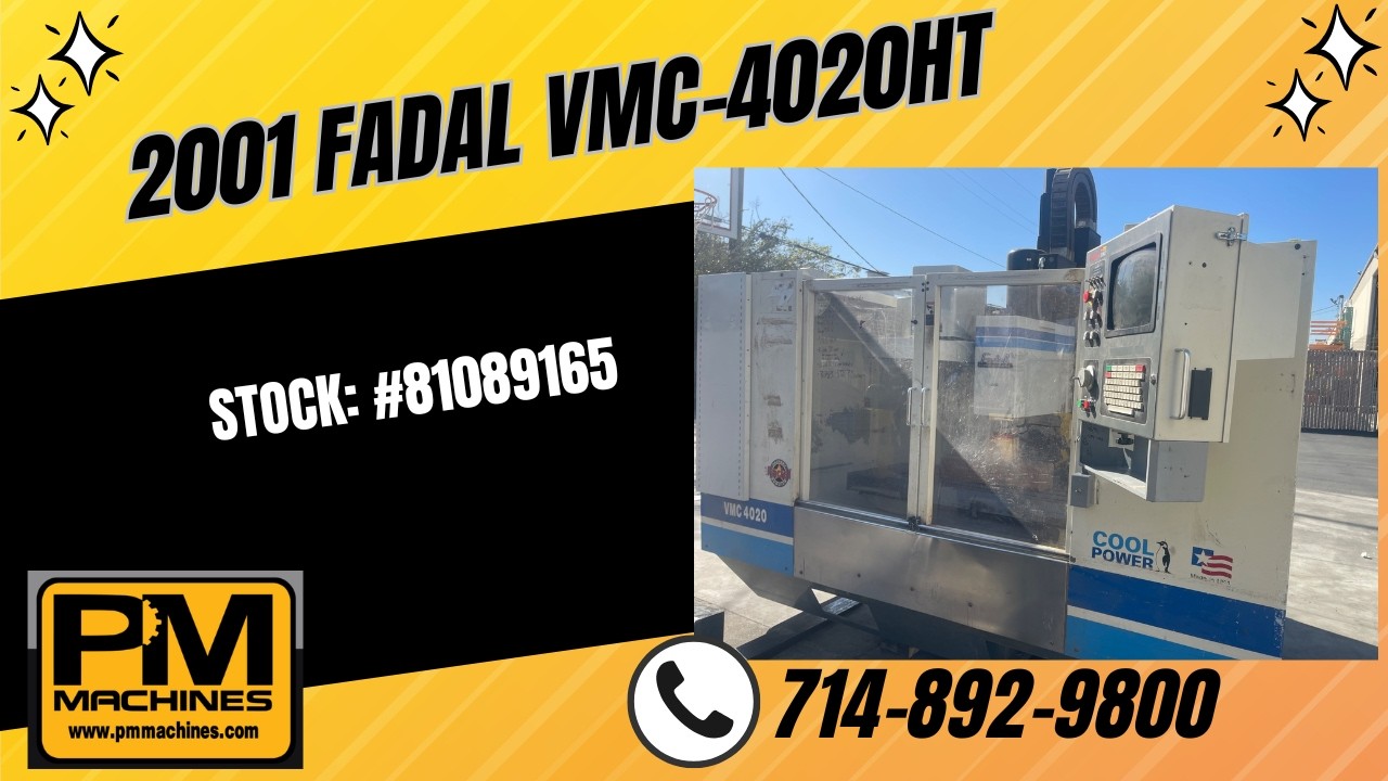 2001 FADAL VMC-4020HTVertical Machining Center Stock #: 81089165