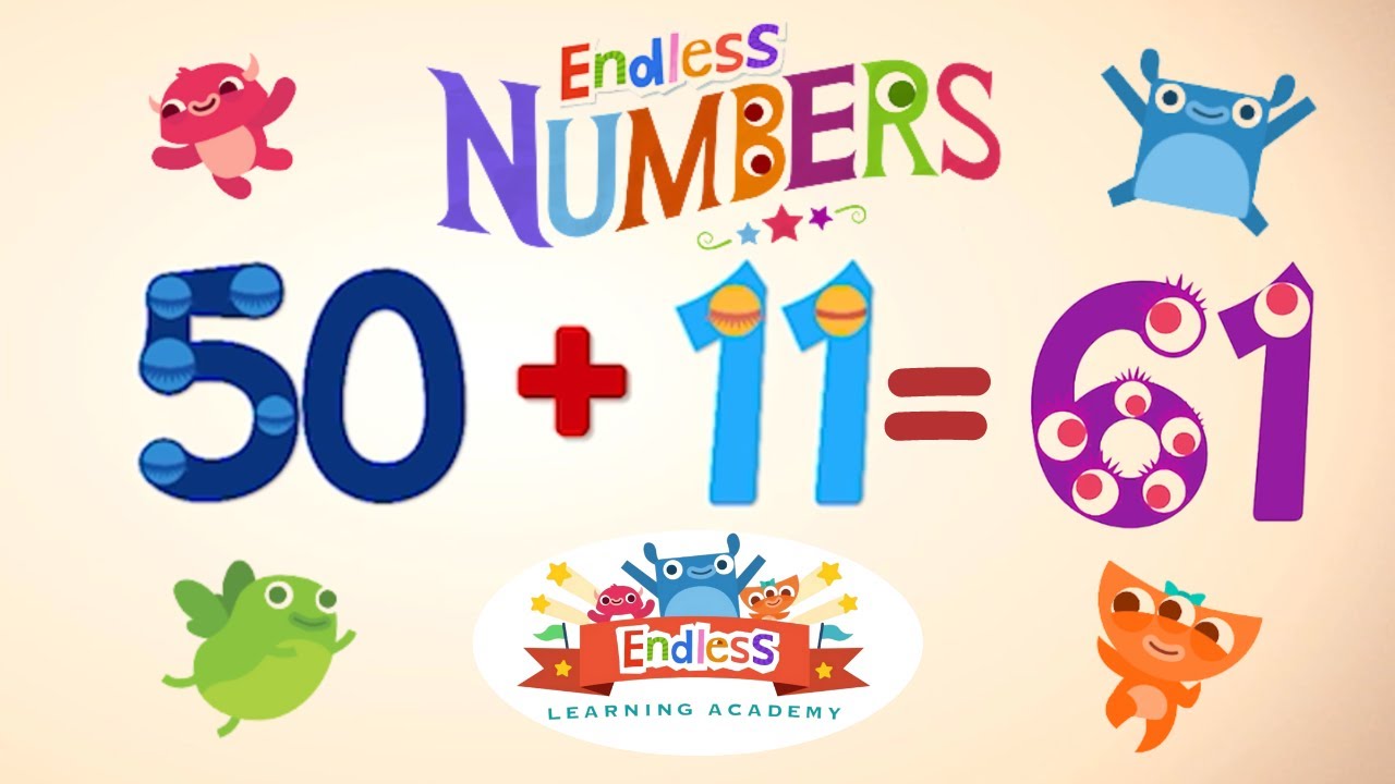 Endless Numbers 61 | Learn Number Sixty-one | Fun Learning for Kids