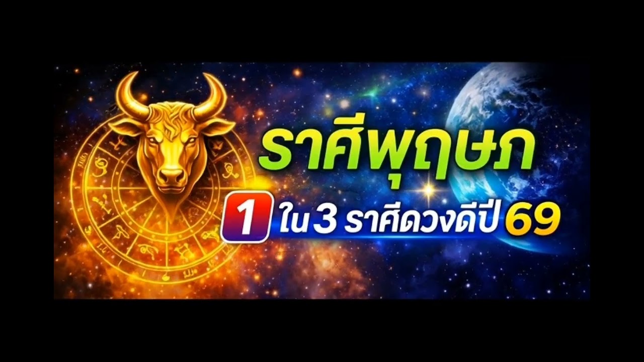 1ใน3ราศีดวงดีปี69  ราศีพฤษภ  #ราศีพฤษภ  #ดูดวง 