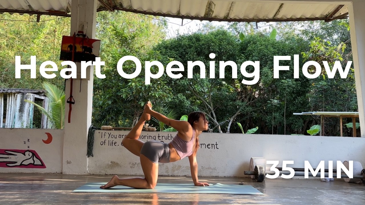 Heart Opening Vinyasa Slow Flow | 35 Min All Levels