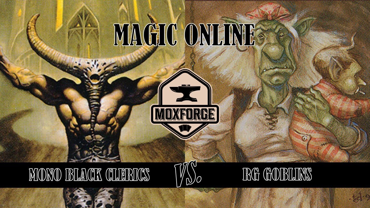 🇬🇧 MODO Premodern: Mono Black Clerics vs. RG Goblins
