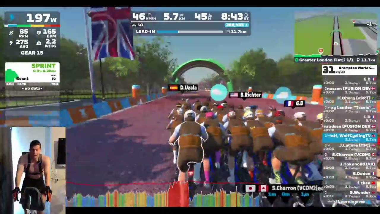 Finally Something New!!! Brompton World Champs, Range 2:450-570 Cat B! #zwift #cycling #zwiftracing