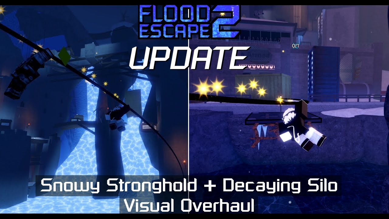 Flood Escape 2 Update - Snowy Stronghold + Decaying Silo Visual Overhaul