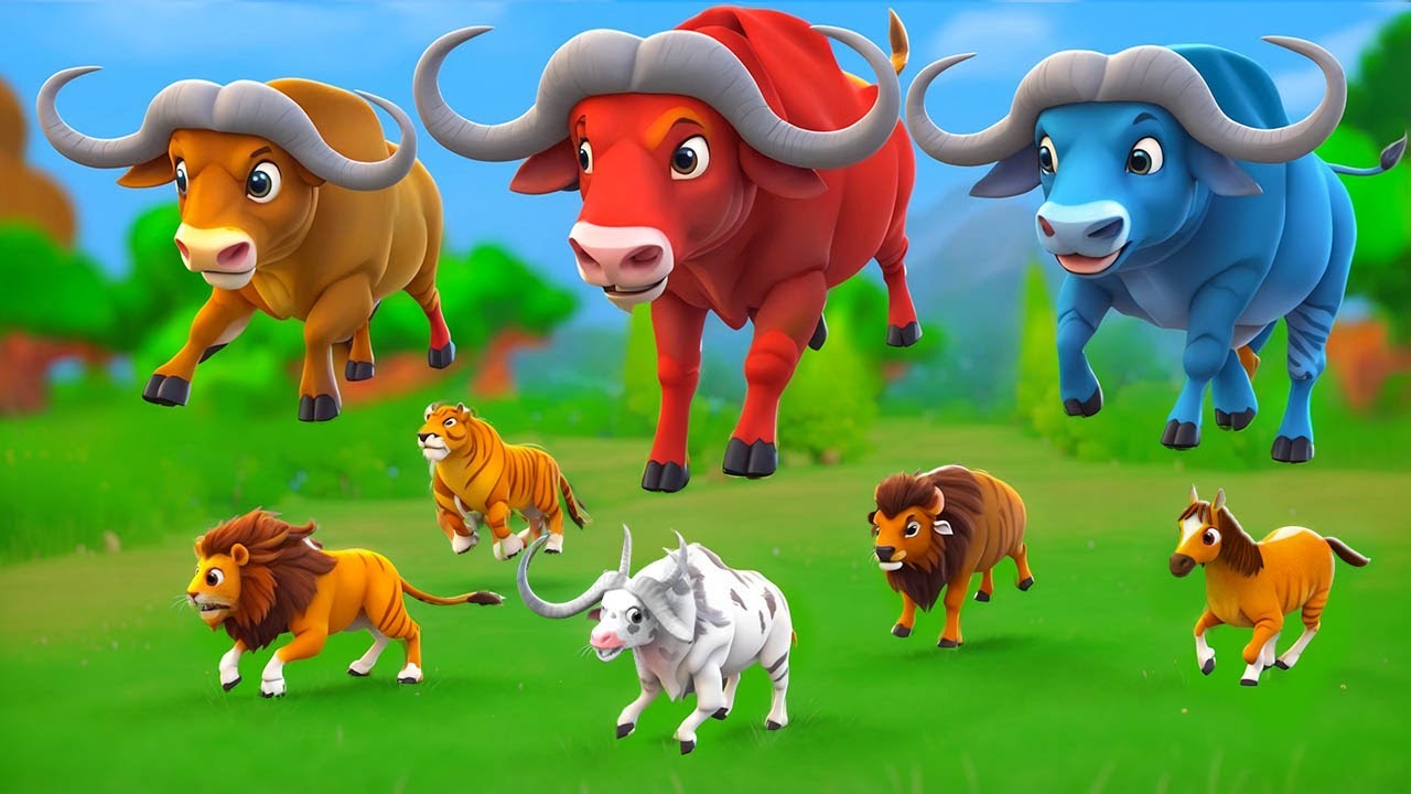 Super Cow Stops Color Buffalo – Farm Animal Rescue Mission