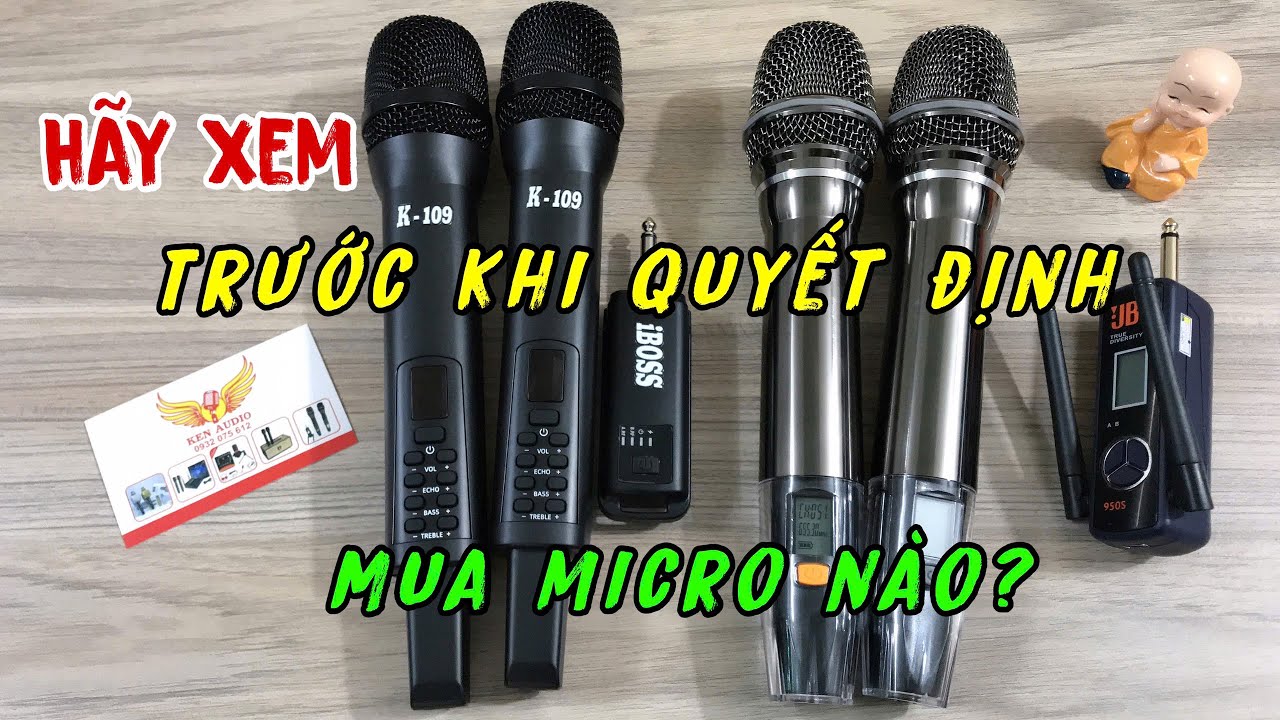 Micro Không Dây Karaoke Gia Đình Có Echo K109 & JBL 950s Hát Hay Tại Ken Audio