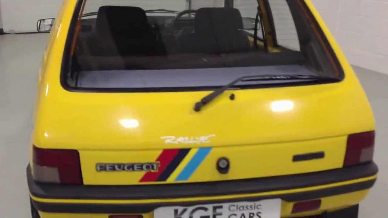 An Original, Very Rare, Low Mileage and Low Owner Peugeot 205 Rallye in Excellent Condition. SOLD!