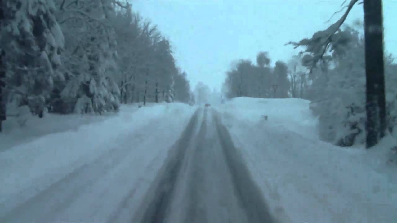 LKW-Fahrt durch das verschneite Vogtland. Dez./2010 Video2