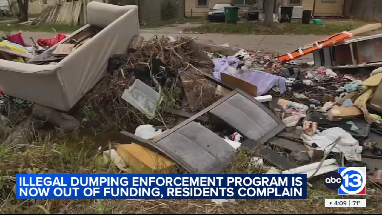 Houston program aimed at cracking down on illegal dumping runs out of money