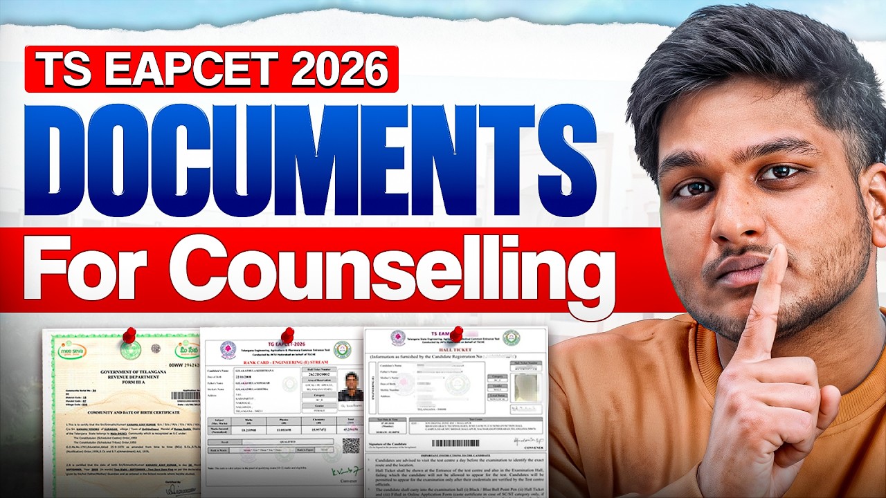 TS EAPCET Counselling Documents 2026 || Counselling Certificates Explained || TS EAMCET 2026