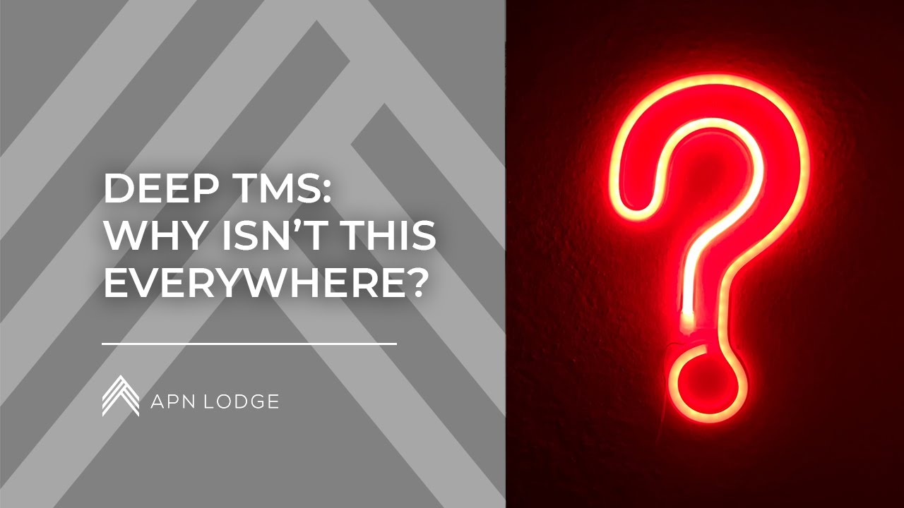 Why isn't dTMS (Deep TMS) everywhere