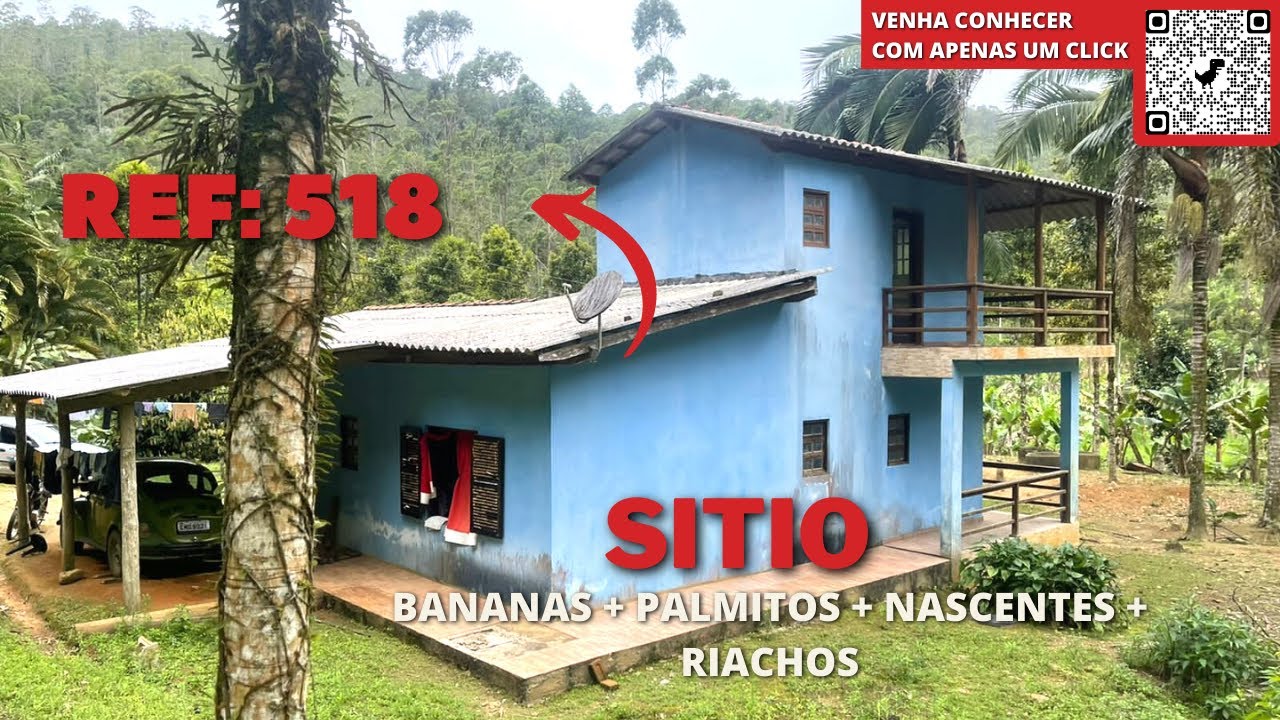 REF. 518, UM MEGA SITIO ESCRITURADO PRODUZINDO BANANA POR R$239.000,00 EM ITARIRI - SP.