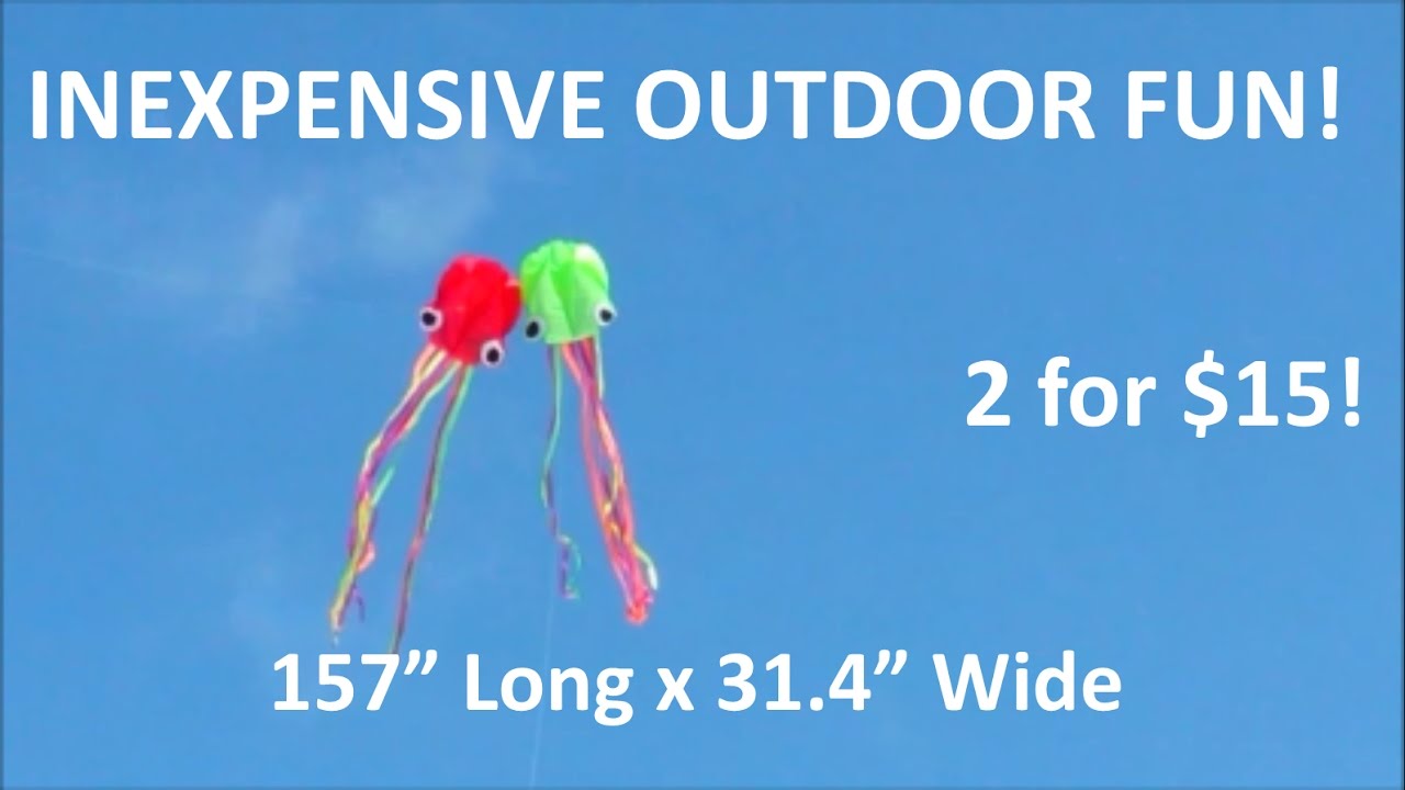 Octopus Kites by Hengda - Frugal Outdoor FUN!! - A++