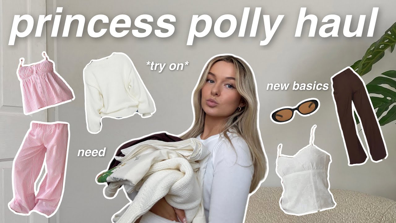 HUGE PRINCESS POLLY TRY ON HAUL *wardrobe essentials, new basics, cosy fashion trends*