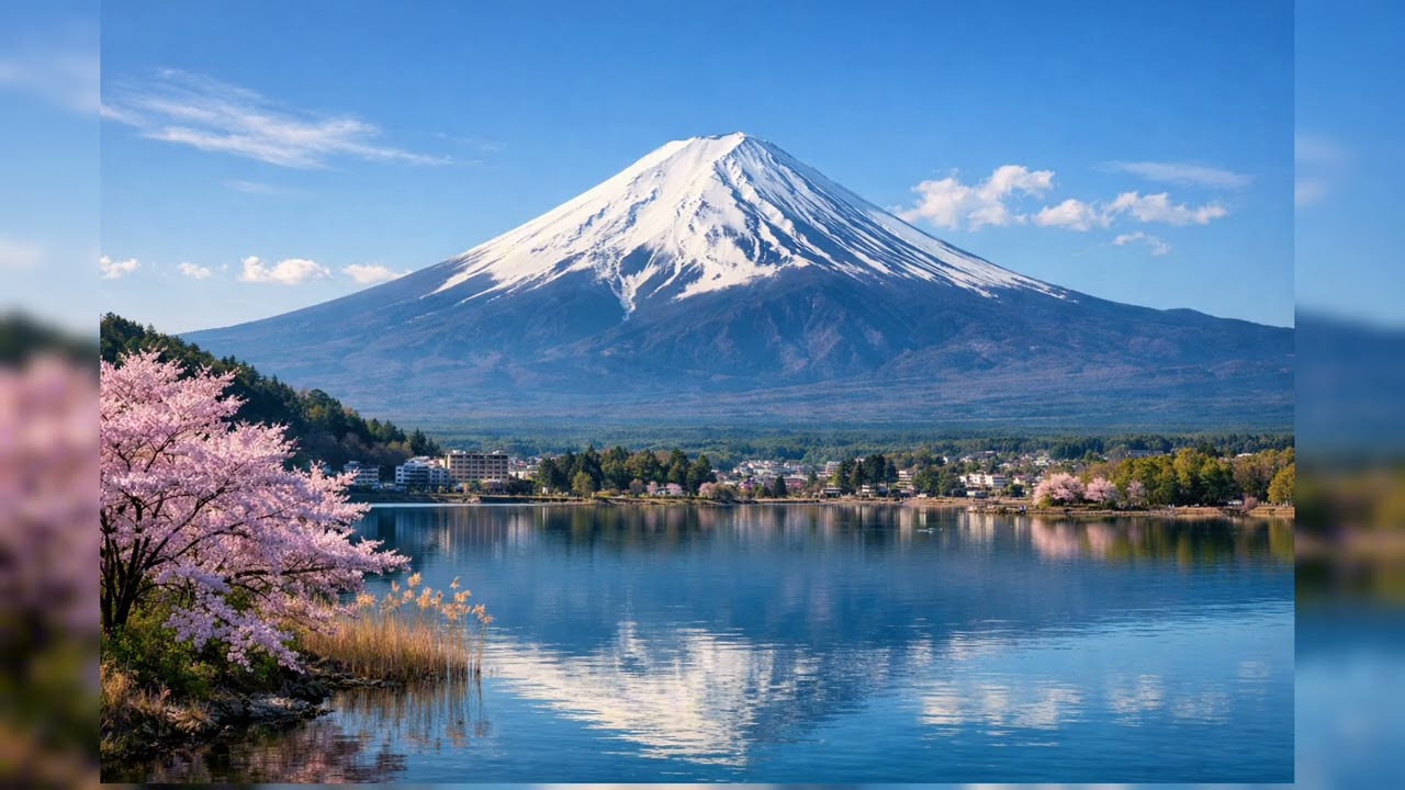 Mount Fuji Japan 4K 🇯🇵 | Relaxing Nature TV Background Japanese Nature TV  for Relaxation