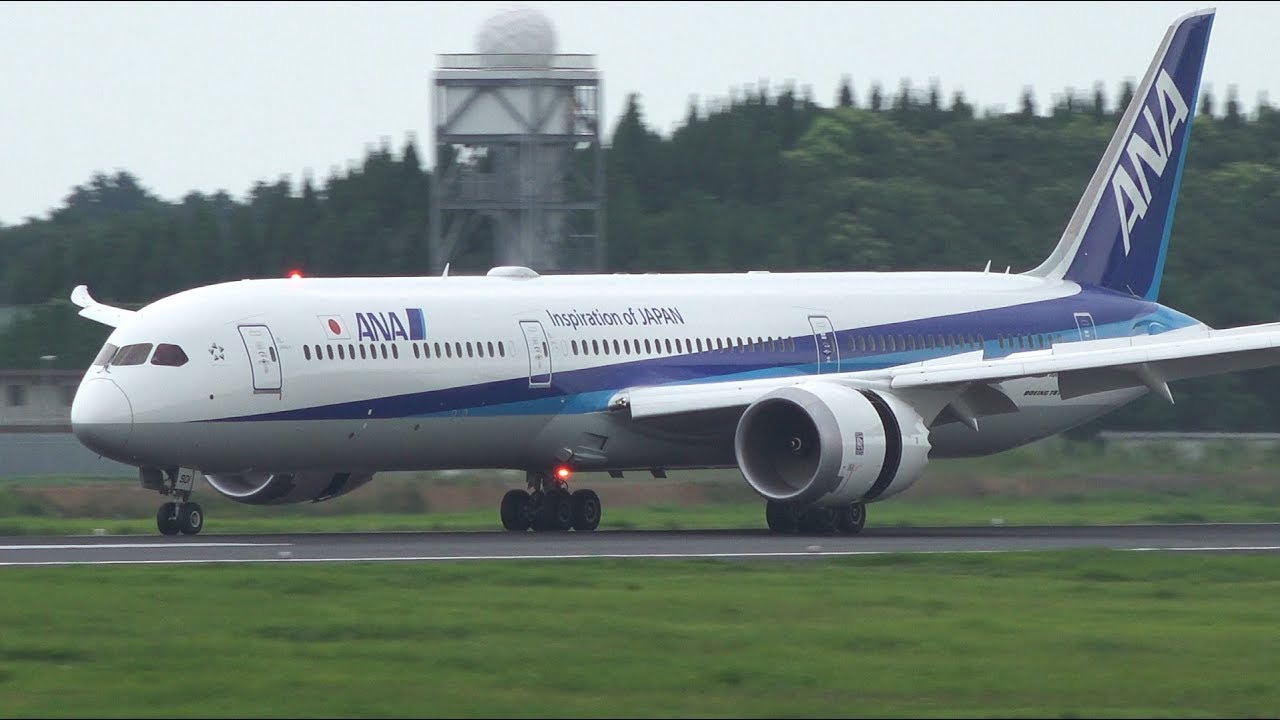 ANA Boeing 787-10 JA901A Landing at NRT 34R