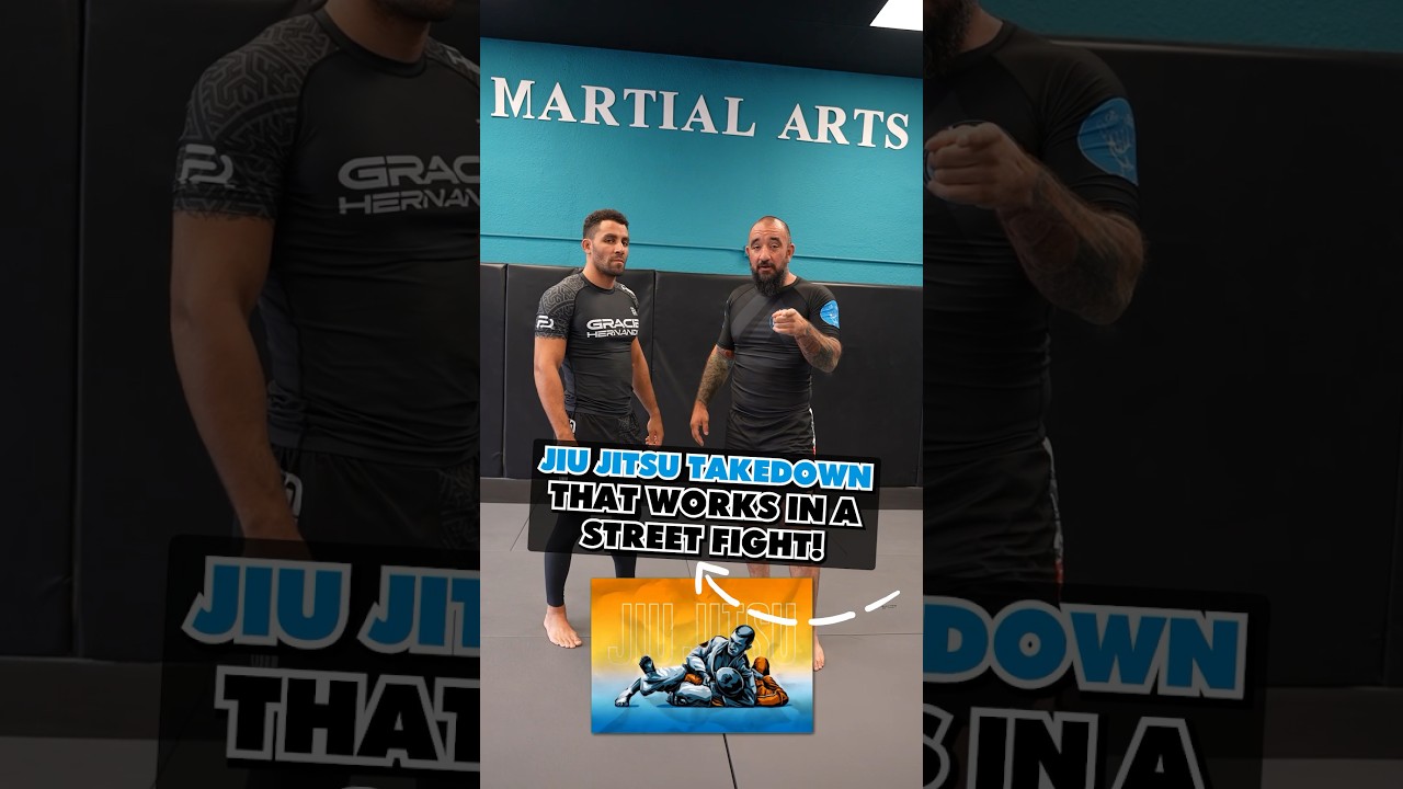 Jiu Jitsu takedown that works in a street fight!#jiujitsu #jiujitsutips