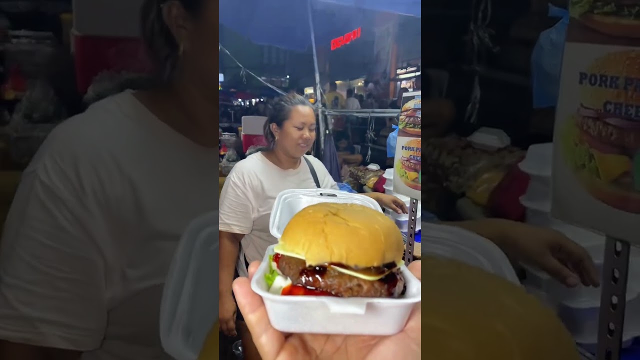 Pure beef patty burger ni tita b ng carriedo