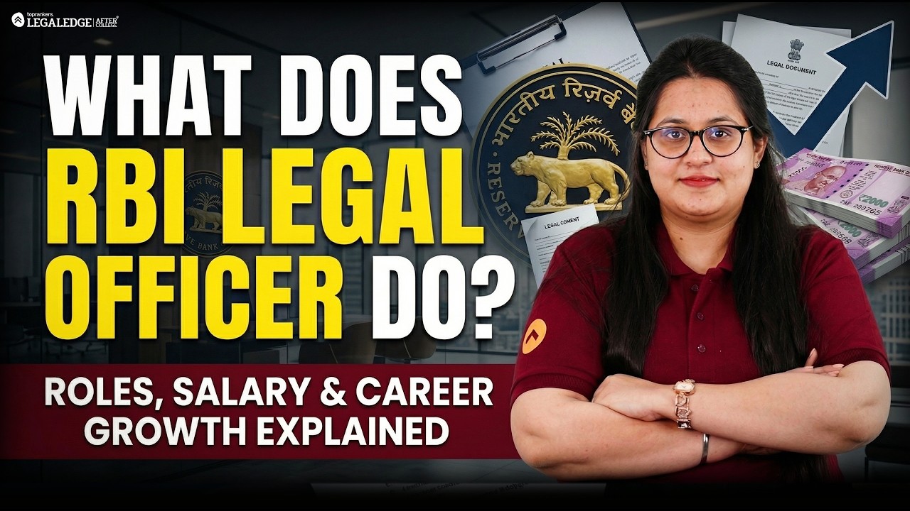 RBI Legal Officer: What Does RBI Legal Officer Do? | Salary, Work & Career Growth | Complete Details
