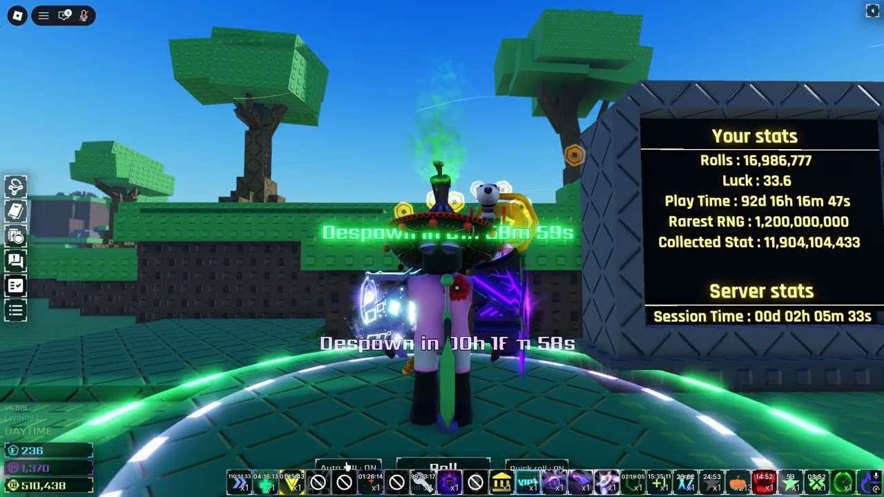Popping potions in SOLS RNG!