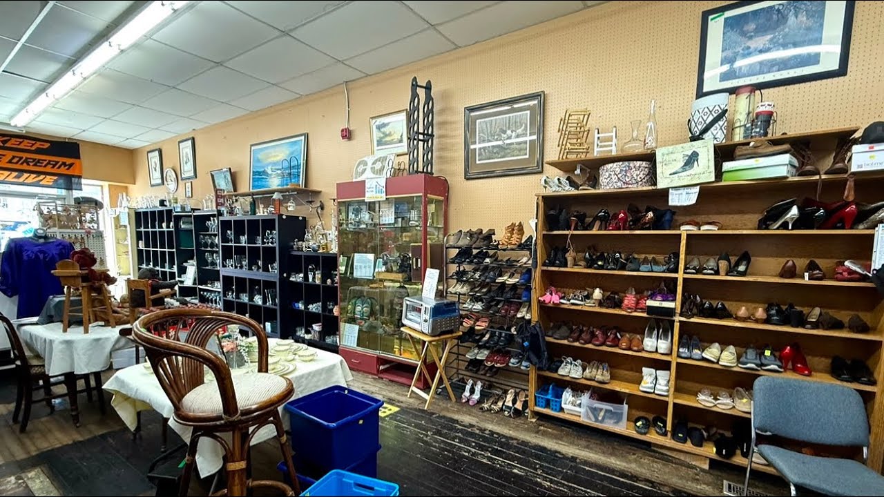 ASMR Whispered Thrift Store Walk Through and Ramble 
