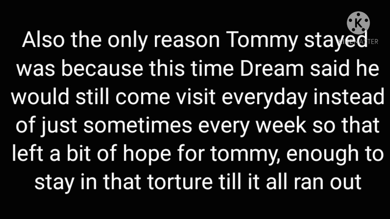 Maskinnit AU || part 1 || TW: angst and i guess very little violence || ft. Tommy and Dream DreamSMP